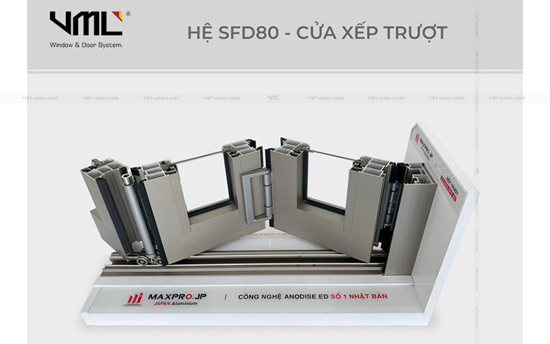 Nhôm Maxpro hệ 80 - Cửa nhôm Việt Minh Long