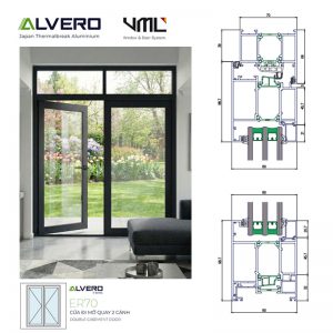 Nhôm ALVERO ER70 cầu cách nhiệt