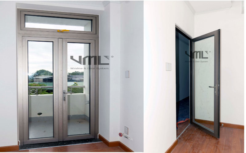 Cửa đi mở quay Maxpro hệ 55 - Cửa nhôm Việt Minh Long