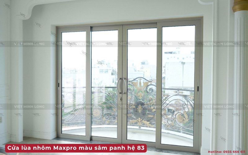 Mẫu cửa nhôm Maxpro - Cửa nhôm Việt Minh Long