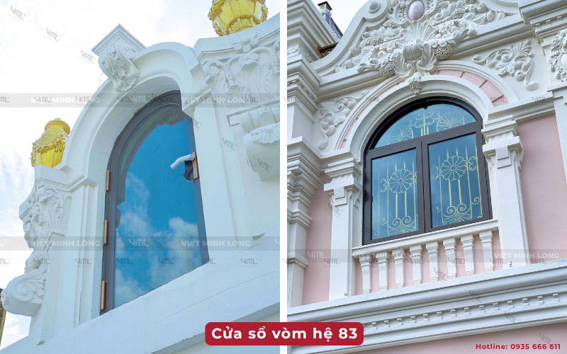 Mẫu cửa nhôm Maxpro - Cửa nhôm Việt Minh Long