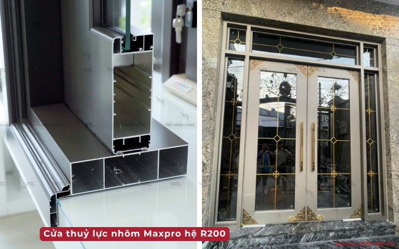 Mẫu cửa nhôm Maxpro - Cửa nhôm Việt Minh Long