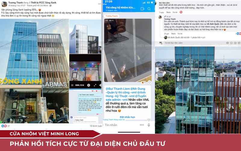 thi công vách kính mặt dựng tòa nhà văn phòng