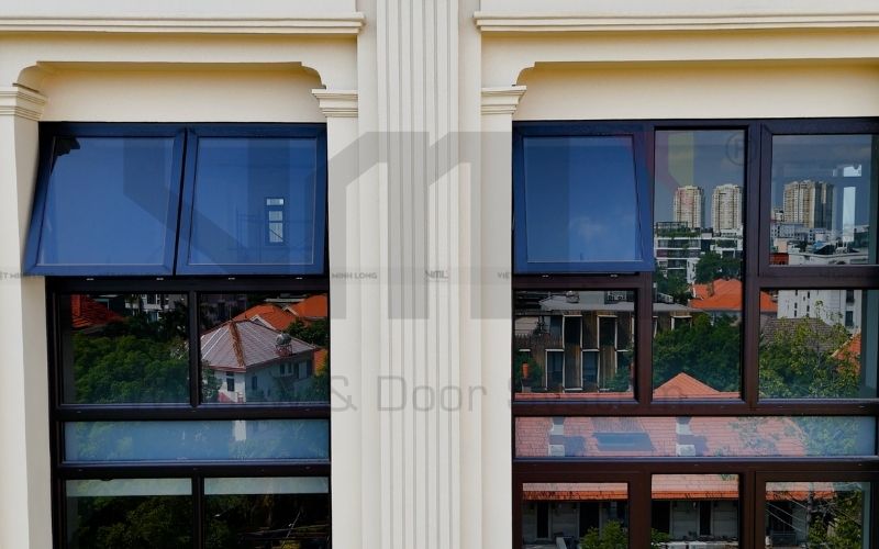 Tòa nhà văn phòng đẹp, hạng mục cửa nhôm kính cao cấp