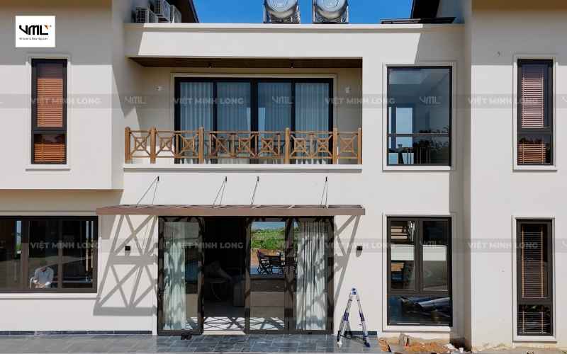 villa bên hồ đồng nai cửa nhôm cao cấp